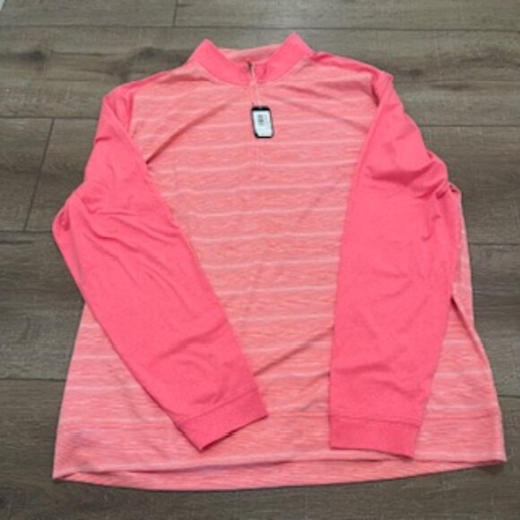 NEW Johnnie-O Men’s XL 1/4 Zip Prep-performance Coral Golf‎ Sweater NWT - Picture 9 of 12